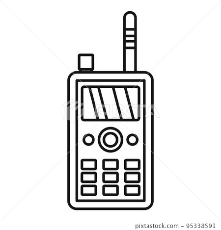 Talkie radio icon. Outline illustration of talkie radio vector icon for web design isolated on white background 95338591