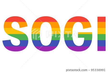 SOGI logo in LGBT rainbow colors 95338991