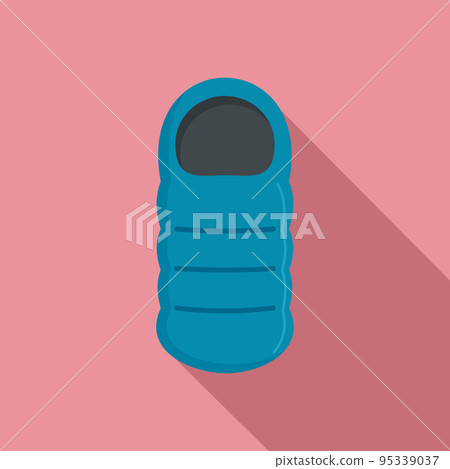 Sleeping bag icon. Flat illustration of sleeping bag vector icon for web design Sleeping bag icon. Flat illustration of sleeping bag vector icon for web design 95339037