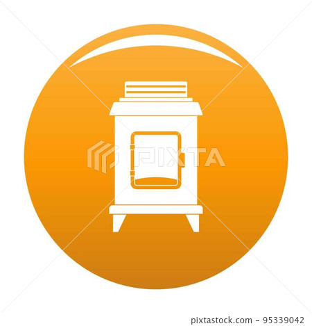 Old oven icon. Simple illustration of old oven vector icon for any design orange 95339042