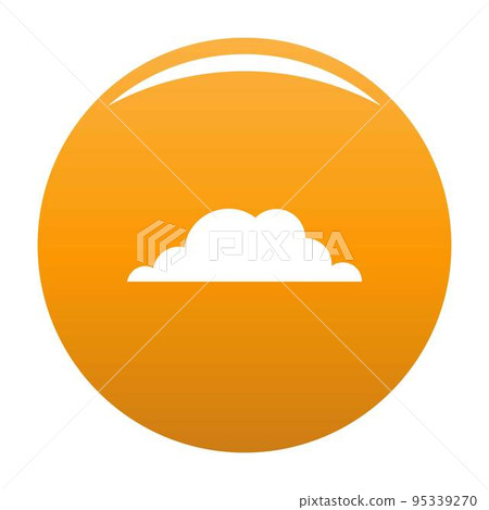 Weather icon. Simple illustration of weather vector icon for any design orange 95339270