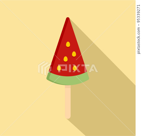 Ice cream watermelon icon. Flat illustration of ice cream watermelon vector icon for web design Ice cream watermelon icon. Flat illustration of ice cream watermelon vector icon for web design 95339271