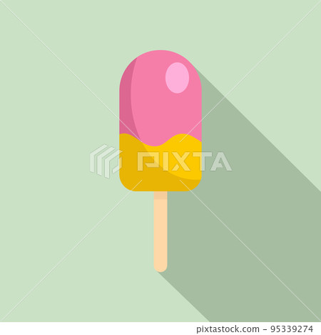 Cold ice cream icon. Flat illustration of cold ice cream vector icon for web design 95339274