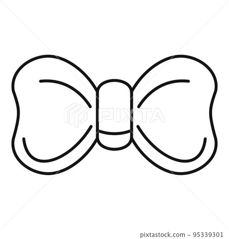 New bow tie icon. Outline new bow tie vector icon for web design isolated on white background New bow tie icon. Outline new bow tie vector icon for web design isolated on white background 95339301