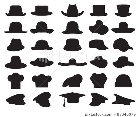 silhouettes, cowboy, vector 95340079