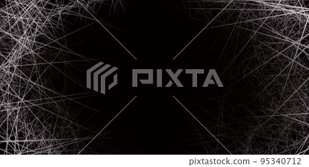 Abstract intersecting white lines with black background. 95340712