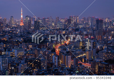 <東京>東京市夜景 95341046