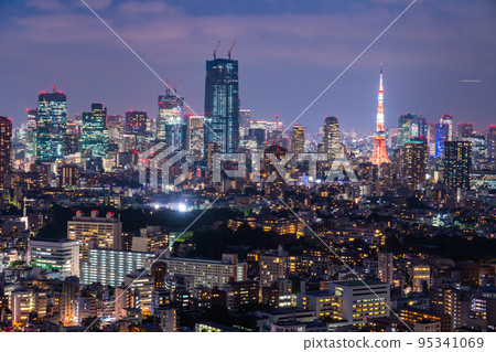 <東京>東京市夜景 95341069