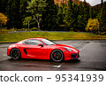 Autumn leaves and cars 95341939