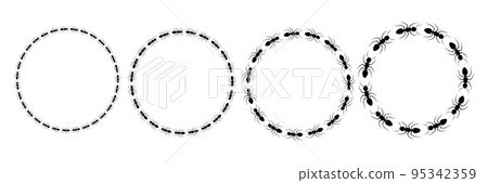 Ant circular frame trail set. Ant circular frame trail set. 95342359