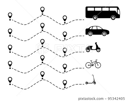 Transport with line start point set. Transport with line start point set. 95342405
