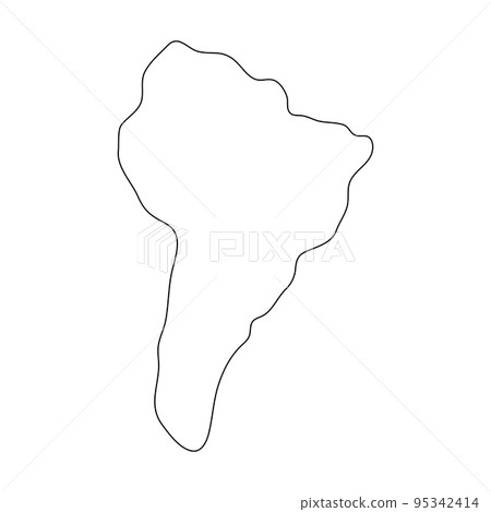 South America line continent. South America line continent. 95342414