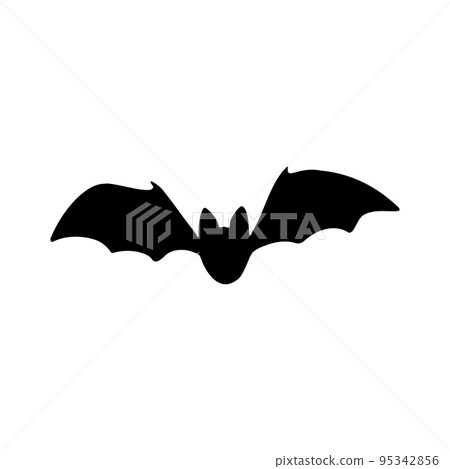 Vector flying bat silhouette - Stock Illustration [95342856] - PIXTA