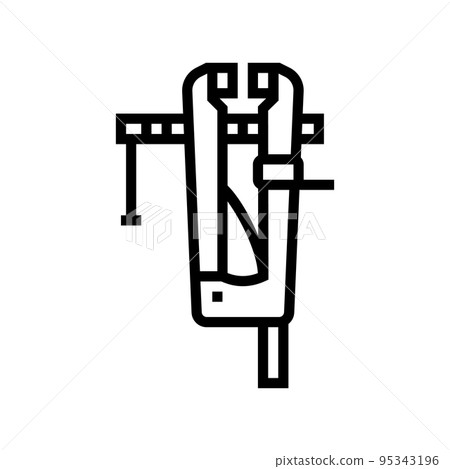leg vice line icon vector illustration leg vice line icon vector illustration 95343196