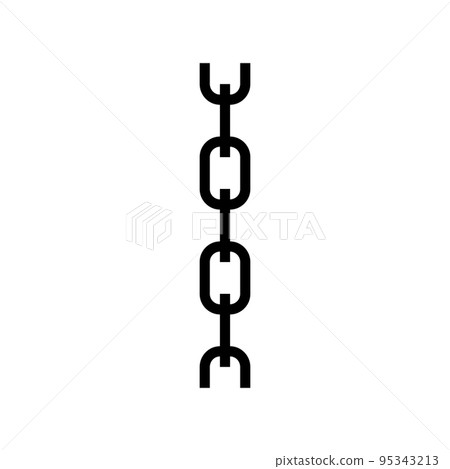 cable chain line icon vector illustration cable chain line icon vector illustration 95343213