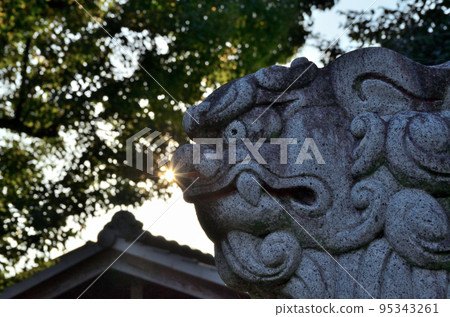 Komainu-no-un, Oei Shrine in Asao, Kumagaya City, Saitama Prefecture 95343261
