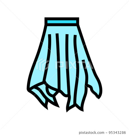 handkerchief skirt color icon vector illustration handkerchief skirt color icon vector illustration 95343286