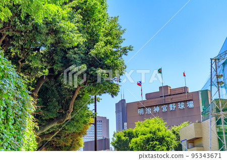 [Urban scenery of Tokyo] Meiji Jingu Baseball Stadium 95343671
