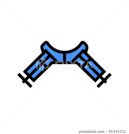 corner clamp color icon vector illustration 95343712