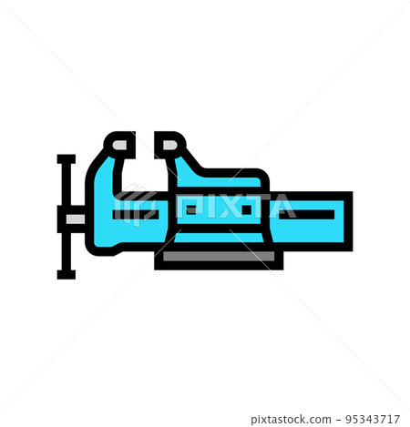 bench vice color icon vector illustration 95343717