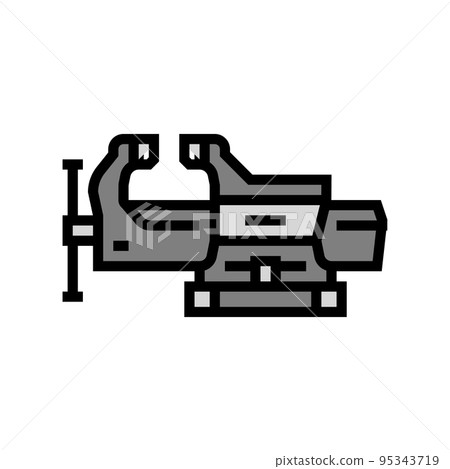 swivel base bench vice color icon vector illustration swivel base bench vice color icon vector illustration 95343719