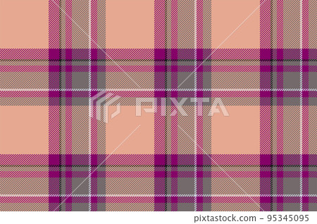 Plaid background, check seamless pattern. Vector fabric texture for textile print, wrapping paper, gift card or wallpaper. 95345095
