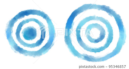 Cirfle swirl concentric cycle watercolor illustration element water drop effect Cirfle swirl concentric cycle watercolor illustration element water drop effect 95346857