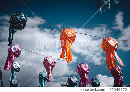 Lantern Festival in the sky at Pai Walking Street Lantern Festival in the sky at Pai Walking Street 95346870