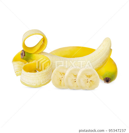 Fresh banana isolated on white background Fresh banana isolated on white background 95347237