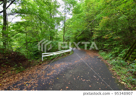多雲下青森縣津輕國定公園景觀 95348907