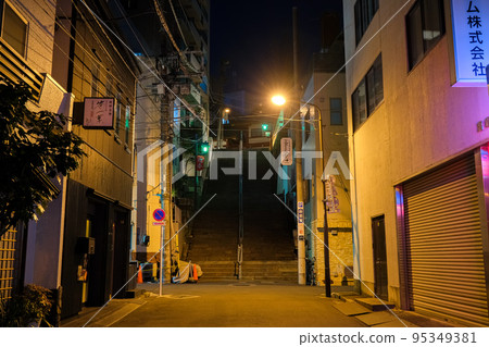 Myojin Otokozaka, Kanda Myojin Shrine at night, Chiyoda Ward, Tokyo 95349381
