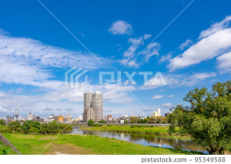 Sendai city center skyscrapers Hirosegawa Sendai city center skyscrapers Hirosegawa 95349588