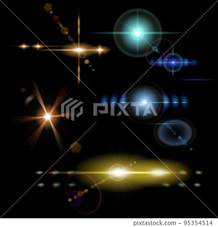 Transparent colored lens flares 95354514