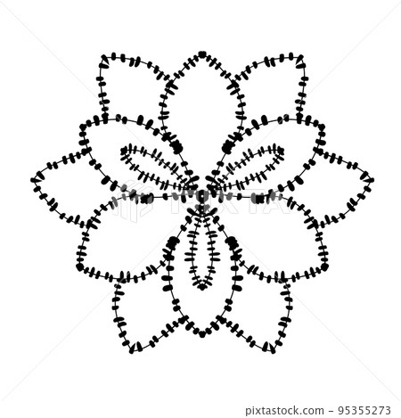 Mandala round pattern. Elegant ornament for graphic design. Vector illustration. Mandala round pattern. Elegant ornament for graphic design. Vector illustration. 95355273