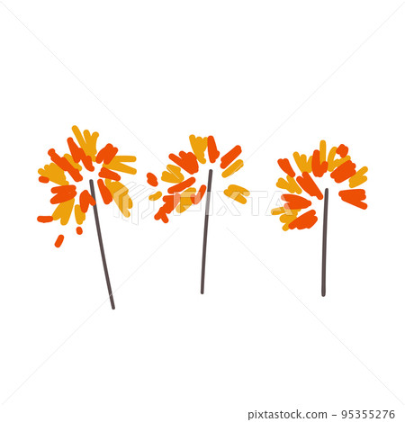 Bright bengali fire. Vector illustration. Bright bengali fire. Vector illustration. 95355276