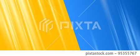 Flag of Ukraine. Yellow and blue wide abstract background with colors of the Ukrainian flag. Flag of Ukraine. Yellow and blue wide abstract background with colors of the Ukrainian flag. 95355767