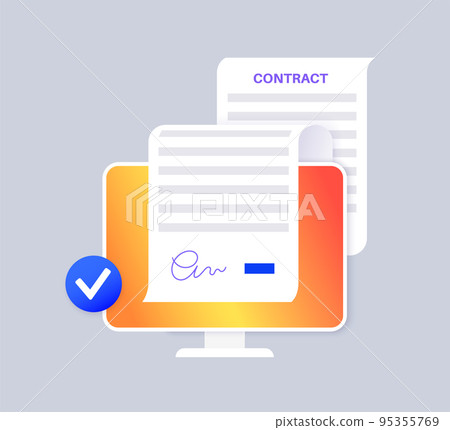Contract document form Contract document form 95355769