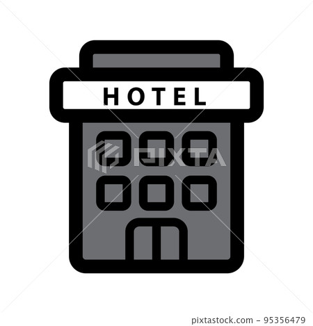 Illustration Vector graphic of Hotel icon Illustration Vector graphic of Hotel icon 95356479
