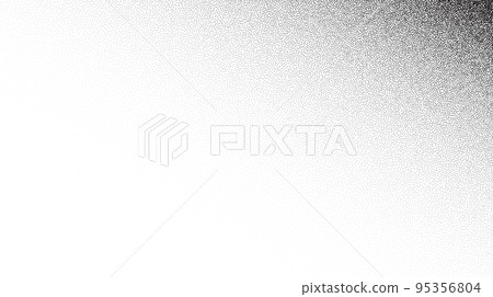 Grain stippled gradient. Faded stochastic dotwork texture. Random grunge noise background. Black dots, speckles or particles wallpaper. Halftone vector monochrome Grain stippled gradient. Faded stochastic dotwork texture. Random grunge noise background. Black dots, speckles or particles wallpaper. Halftone vector monochrome 95356804