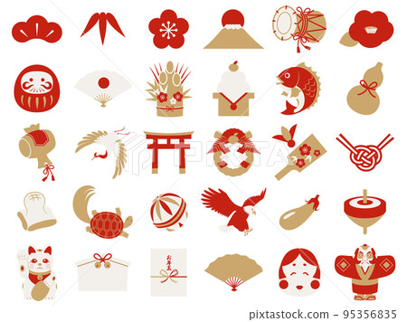 New Year Icon Set 95356835