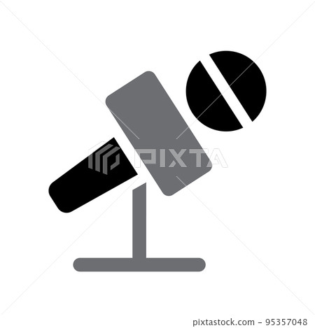 Illustration Vector Graphic of Microphone icon Illustration Vector Graphic of Microphone icon 95357048