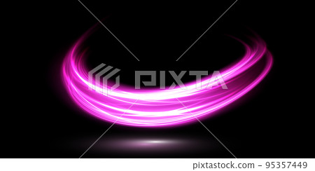 Abstract light lines of movement and speed in purple. Light everyday glowing effect. semicircular wave, light trail curve swirl, car headlights, incandescent optical fiber png. Abstract light lines of movement and speed in purple. Light everyday glowing effect. semicircular wave, light trail curve swirl, car headlights, incandescent optical fiber png. 95357449