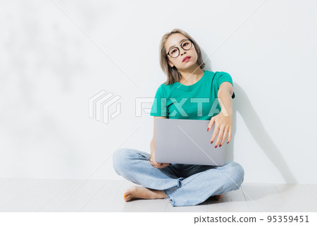 Female personal computer 95359451