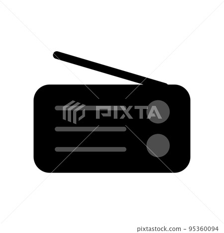 Illustration Vector graphic of radio icon Illustration Vector graphic of radio icon 95360094