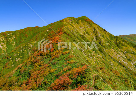 A superb view of the Tanigawa mountain range, Mt. A superb view of the Tanigawa mountain range, Mt. 95360514