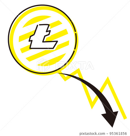 Cryptocurrency Litecoin (LTC) and its falling chart Cryptocurrency Litecoin (LTC) and its falling chart 95361856