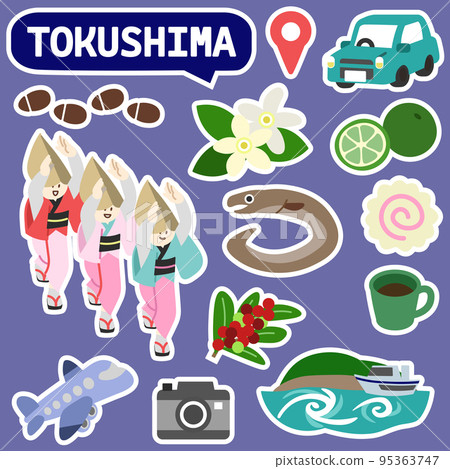 Tokushima icon no line bordered Tokushima icon no line bordered 95363747