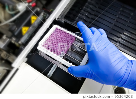 Enzyme Linked immunosorbent assay or ELISA plate Enzyme Linked immunosorbent assay or ELISA plate 95364208
