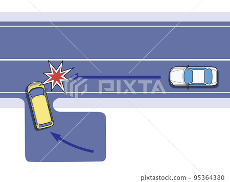 與出來的車相撞 與出來的車相撞 95364380