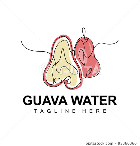 Water Guava Logo Design Vector With Line Style Fresh Fruit Market Illustration Vitamin Plant Water Guava Logo Design Vector With Line Style Fresh Fruit Market Illustration Vitamin Plant 95366366